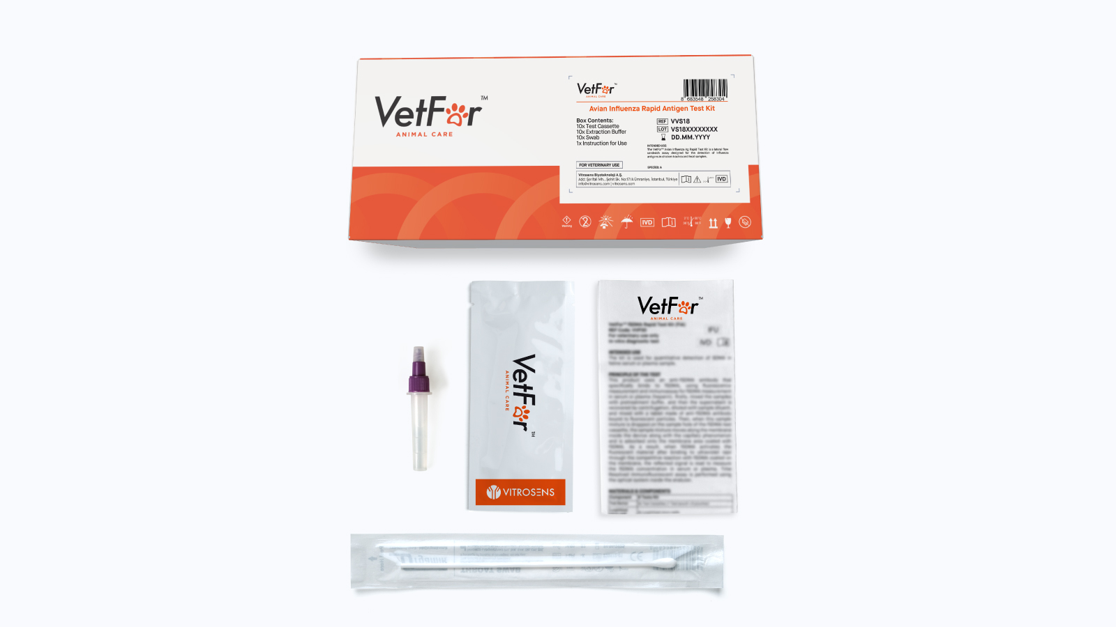 Figure 5. Avian Influenza Rapid Antigen Test Kit Content