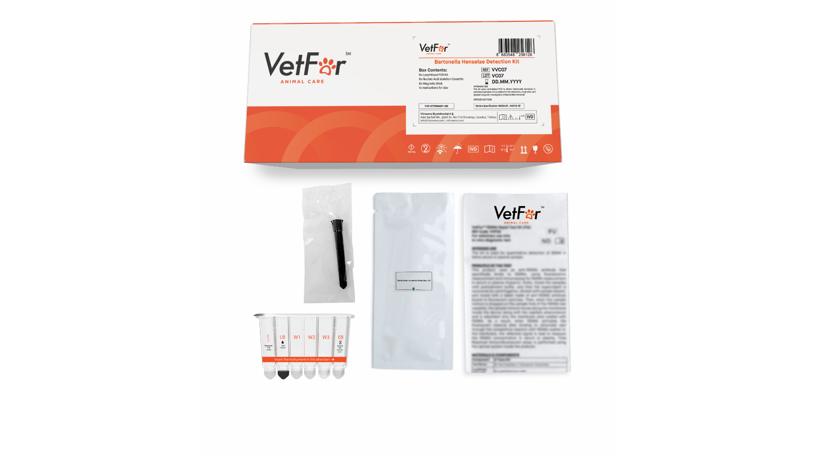 Figure 2. Bartonella Henselae Detection Kit Content