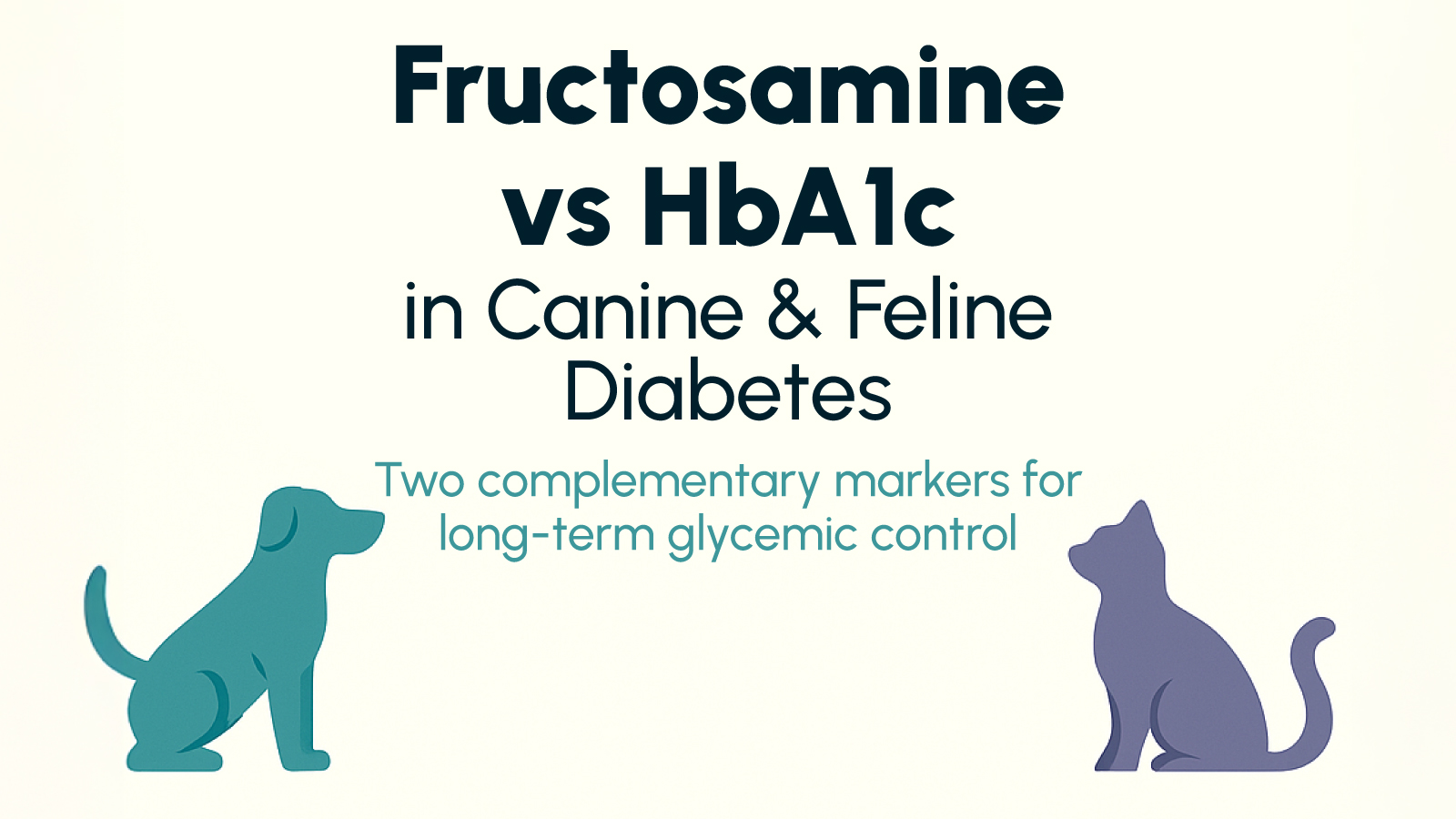 Figure 2. Fructosamine shows short-term trends; HbA1c reflects overall glycemic control.